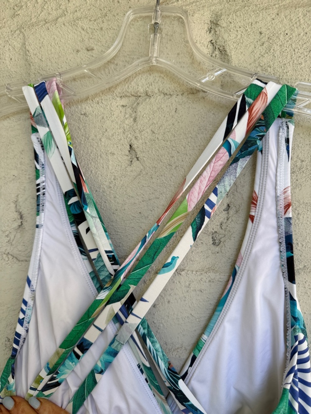 La Blanca In The Moment Multi-Strap Cross-Back One Piece Swimsuit Size 10 - Picture 8 of 13